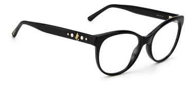 Designer Women Jimmy Choo Eyeglasses: JC336 - Black(2)- SpecSMART Eye Clinic (Diagonal View)